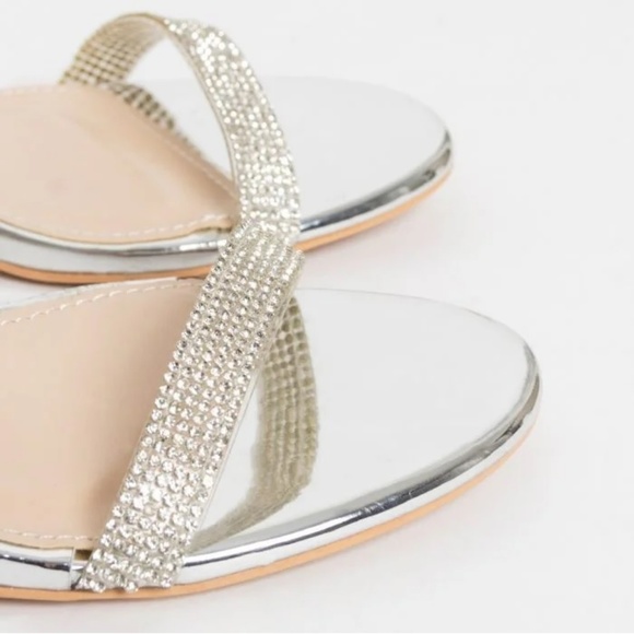 Silver Block Heel - Picture 4 of 5